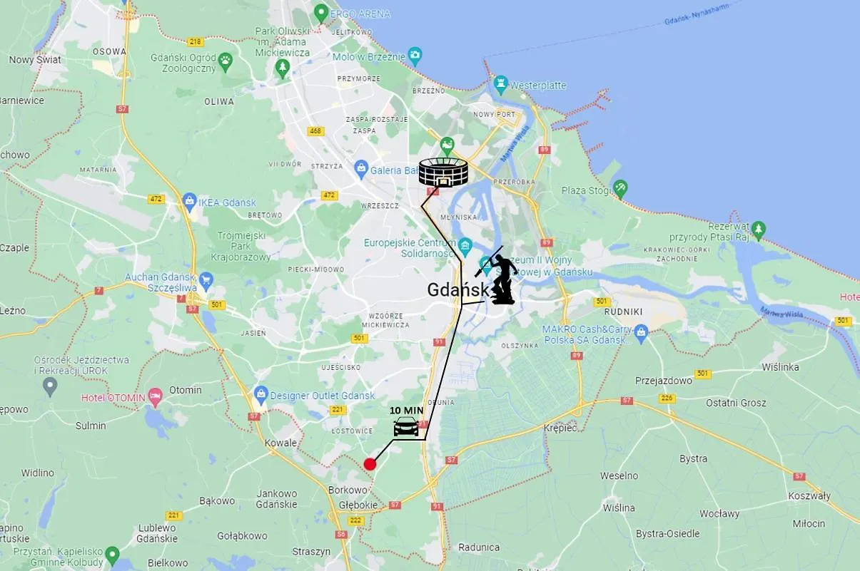 Sloneczny Apartament Z Ogrodkiem Gdańsk